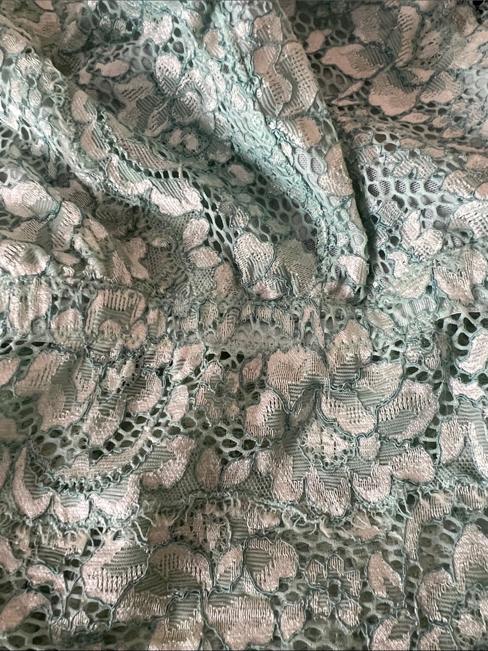 Cosabella Pret-A-Porter Curvy Teddy Lace Bodysuit Verde Umbria Green Large NWT - Picture 2 of 11